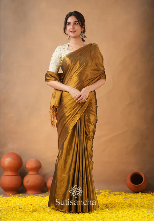 Golden Glow Bridesmaid Saree